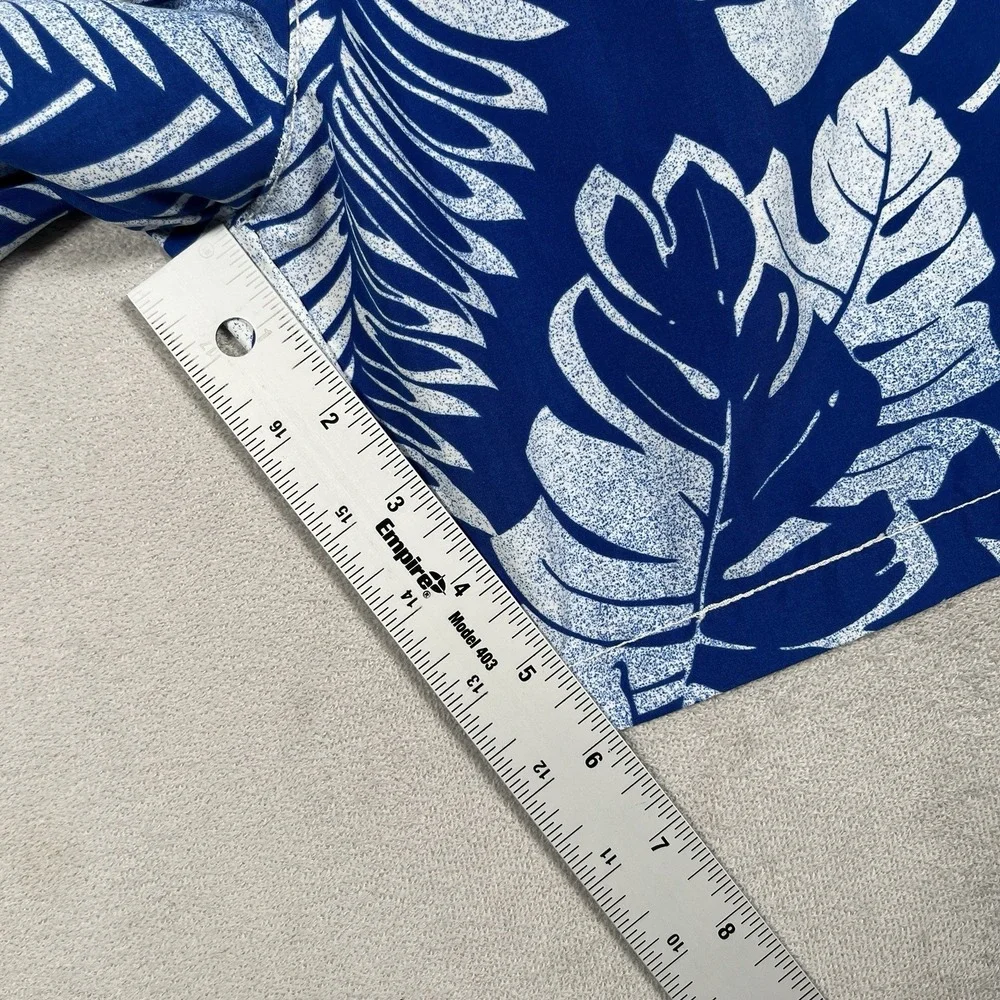 Tommy Bahama Relax Swim Trunks Mens XXL Blue Floral Tropical Leaves 6